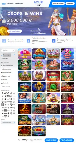 l'application et interface DrippyBet Casino