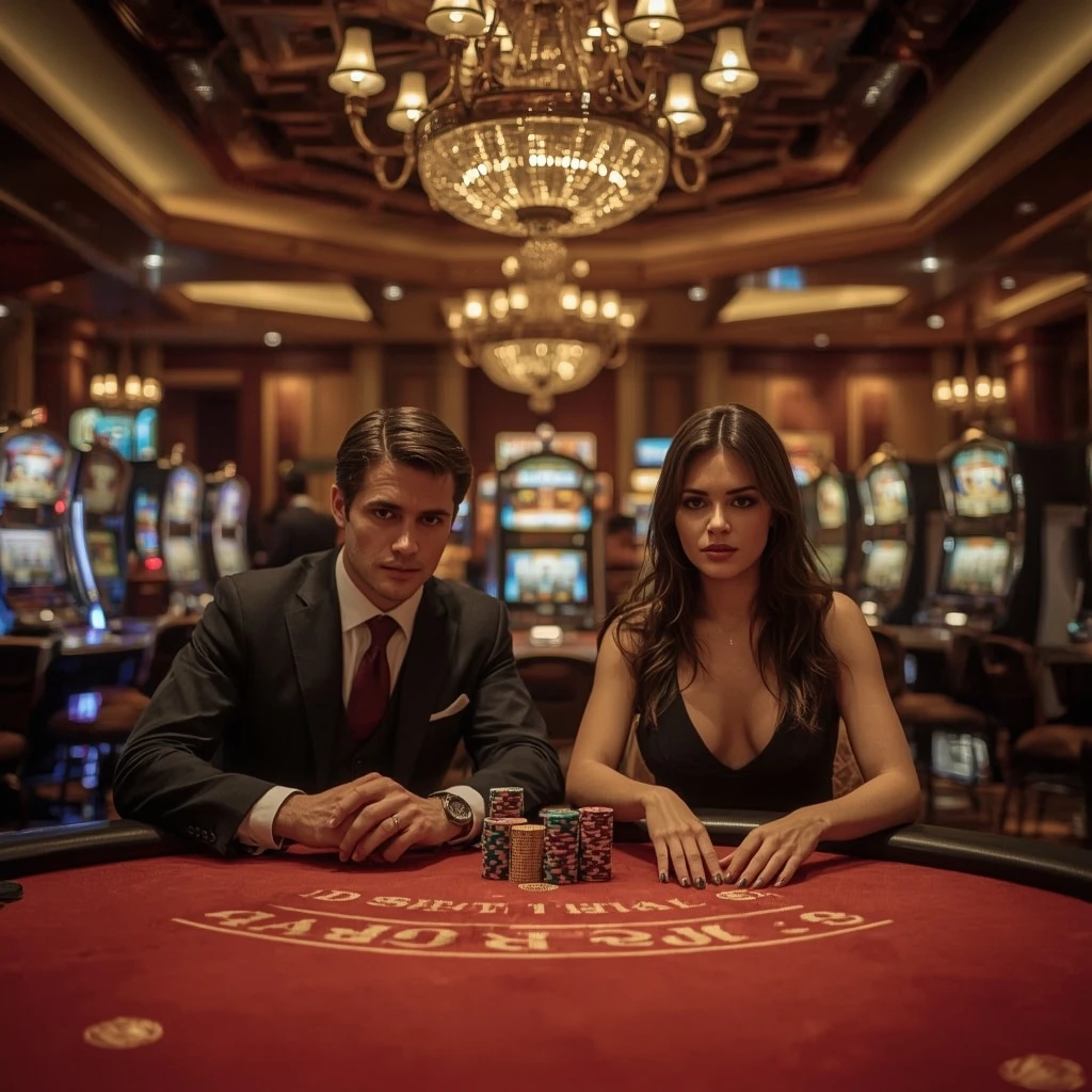 Deux joueurs de poker au DrippyBet Casino